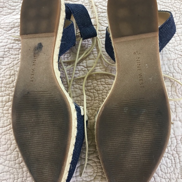 Nine West Udessia Lace-up flat sandal espadrille - Picture 6 of 7